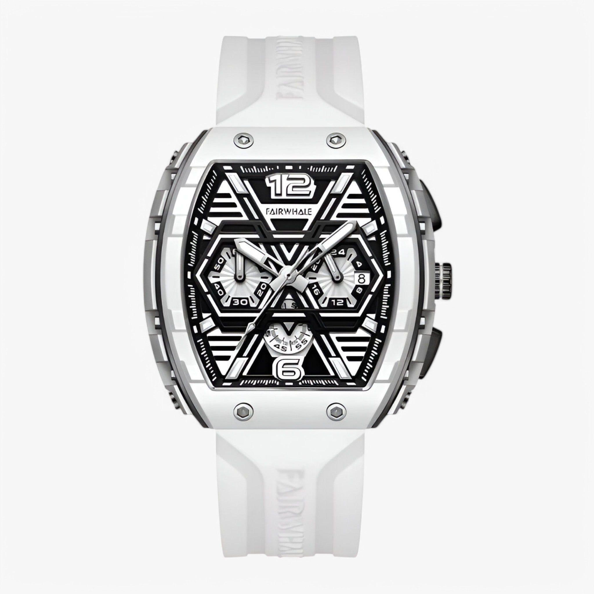 watches : Horloge Wit - Luxe Sporthorloge in wit van Pantino