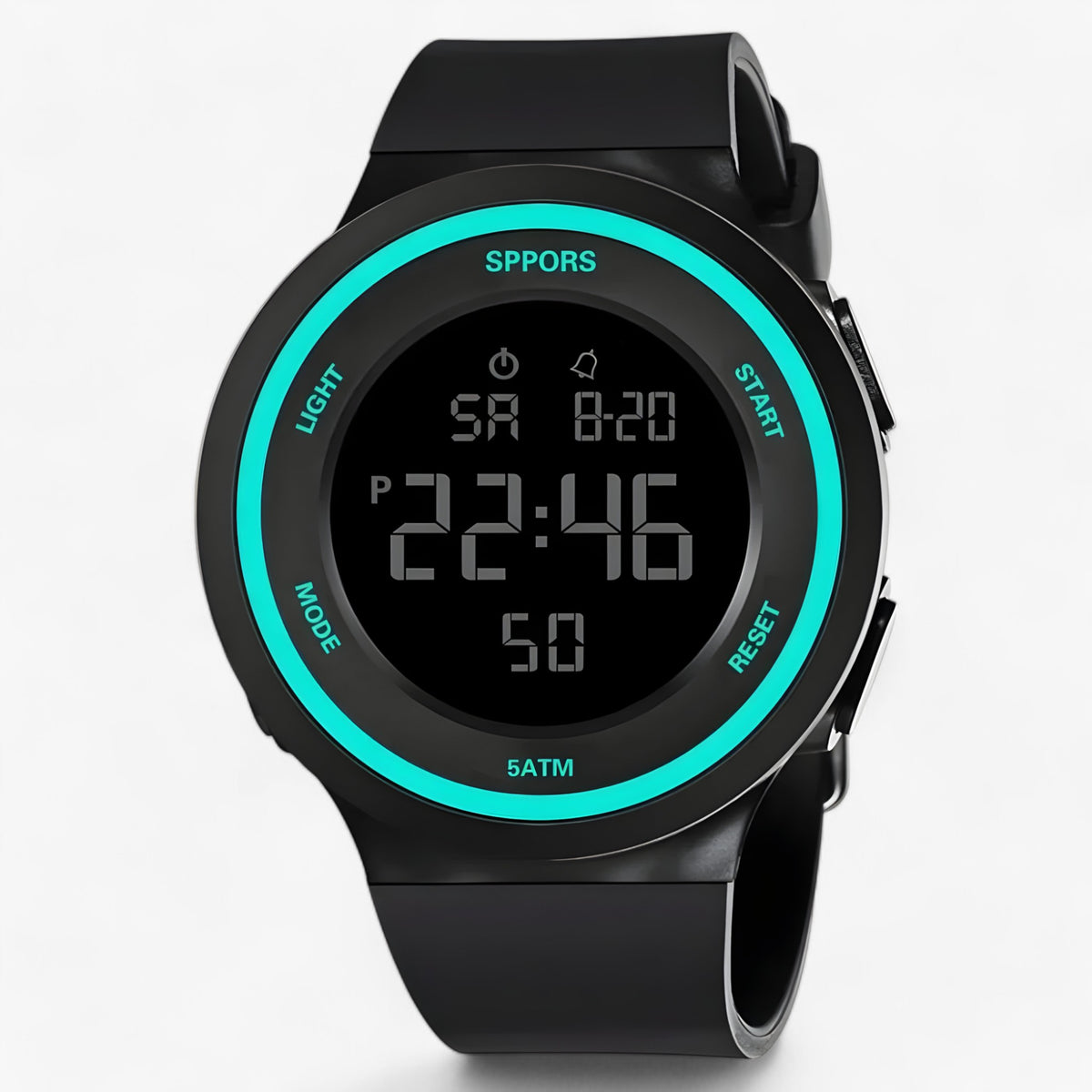 watches : Waterdicht & Stijlvol - Perfect voor Buitenavonturen - Zwart in Cyaan van Pantino