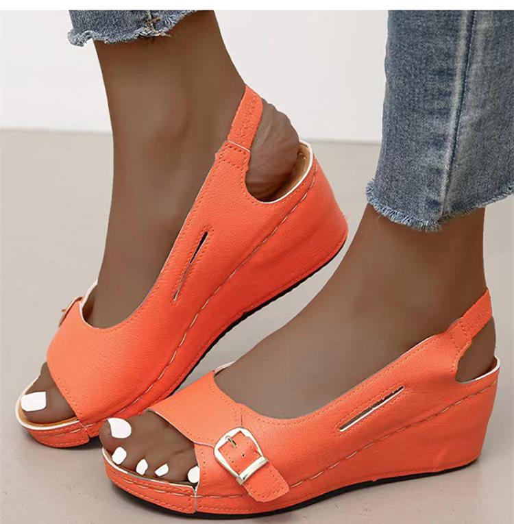 Sandals : Sandalen Dames Bruin - Koele Outdoor - Brengt Comfort en Koelte naar Elke Buitenactiviteit in Oranje van Pantino