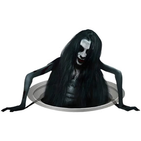 home & garden : Halloween-Vloerstickers - Spookachtige Raambehandeling - Zwart in Zwart van Pantino