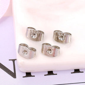 Earring Backs : Oorbellen Achterstopper - Zilver in Geplateerd van Pantino