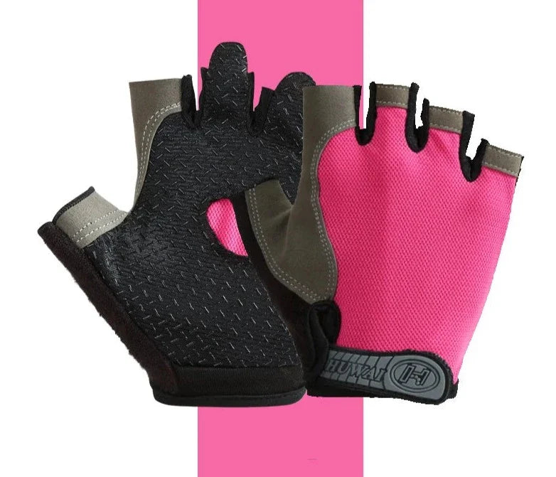 outdoor equipment : Sporthandschoenen Antislip voor Heren & Dames - Ademend, Comfortabel & Duurzaam - Ideaal voor Fitness & Fietsen in Roze van Pantino