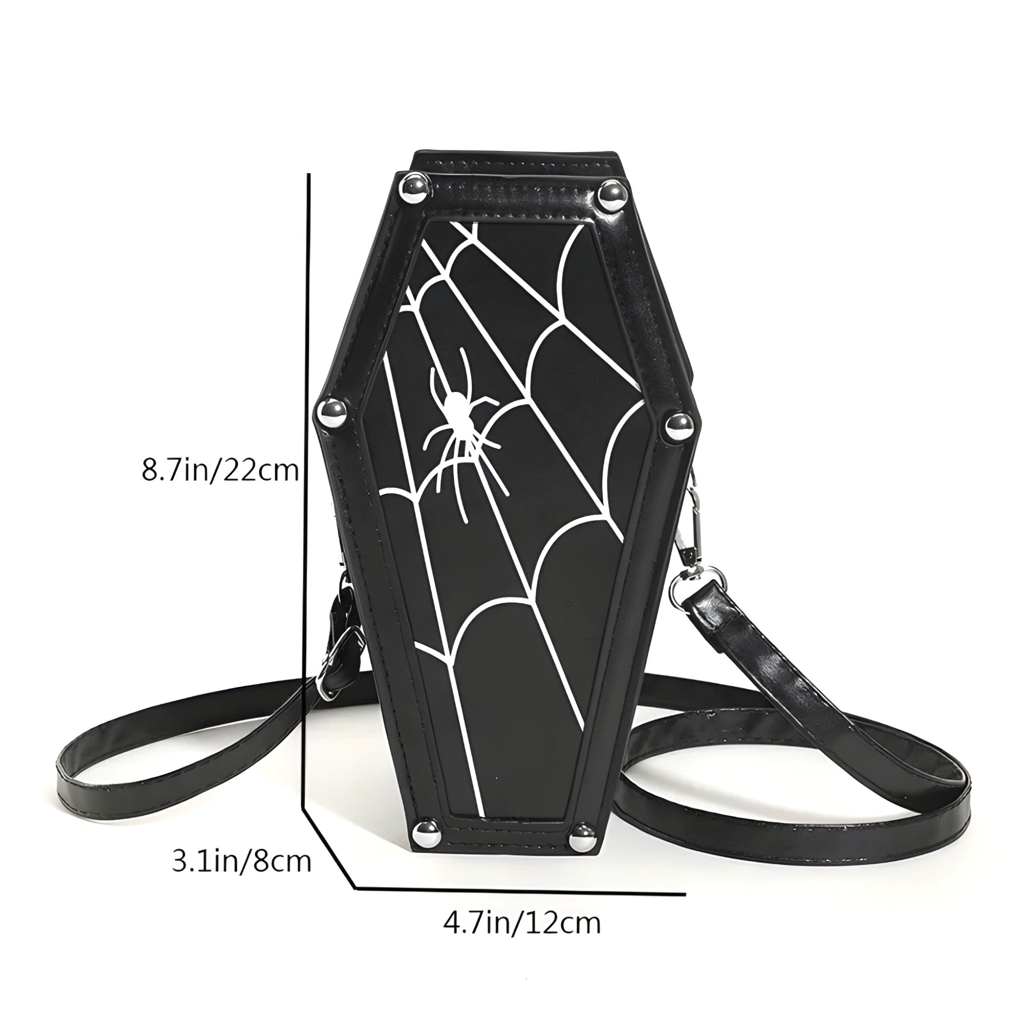 bags : Gotische Schoudertas - Trendy en Griezelig Accessoire in van Pantino