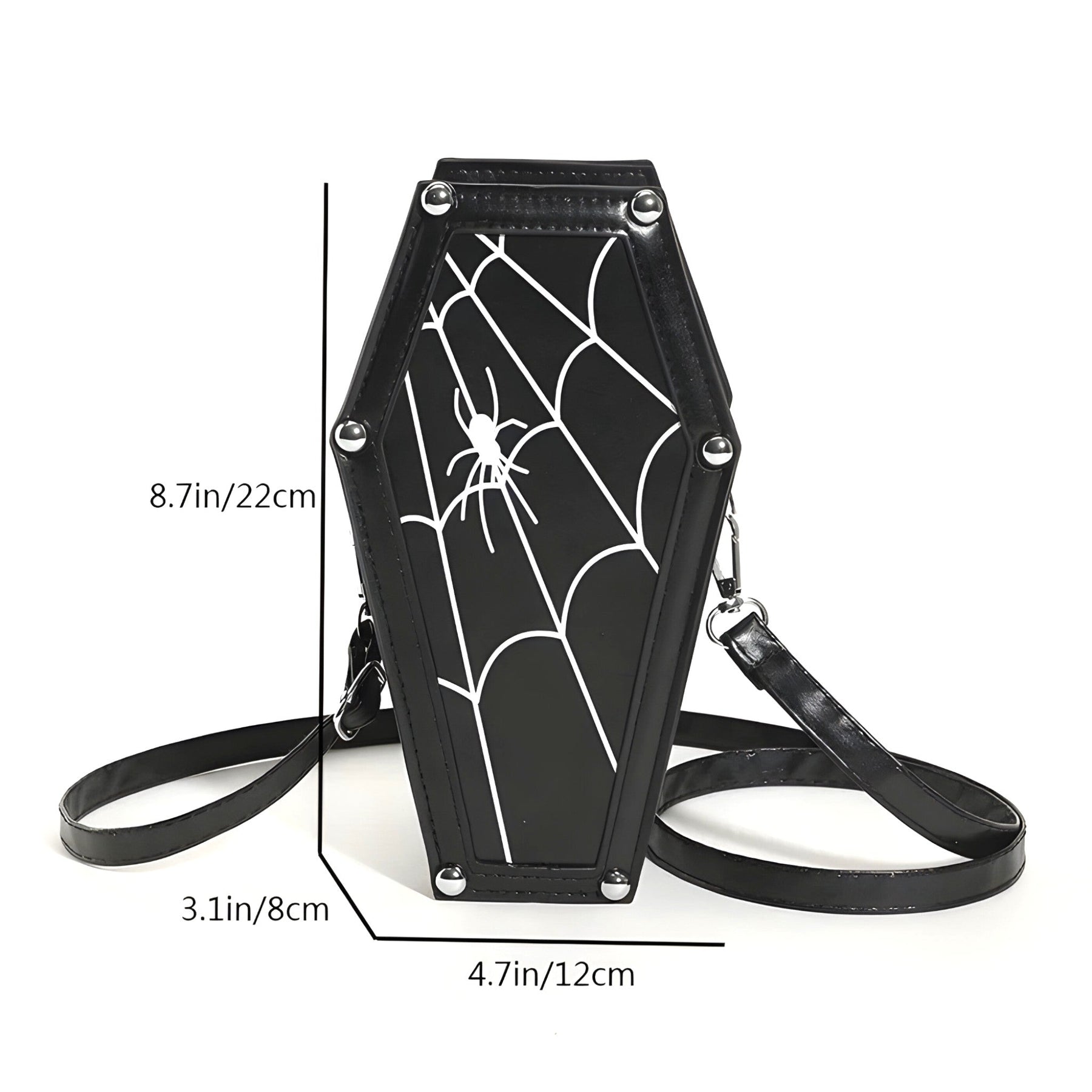 bags : Gotische Schoudertas - Trendy en Griezelig Accessoire in van Pantino