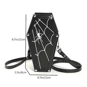 bags : Gotische Schoudertas - Trendy en Griezelig Accessoire in van Pantino