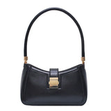 Klassische Handtasche Damen - Goldfarbene Hardware Zeitlos - Synthetisches Leder