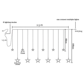 home & garden : Lana 138 LED Sterrenslinger - Verlicht Uw Feestelijkheden met Elegantie in van Pantino