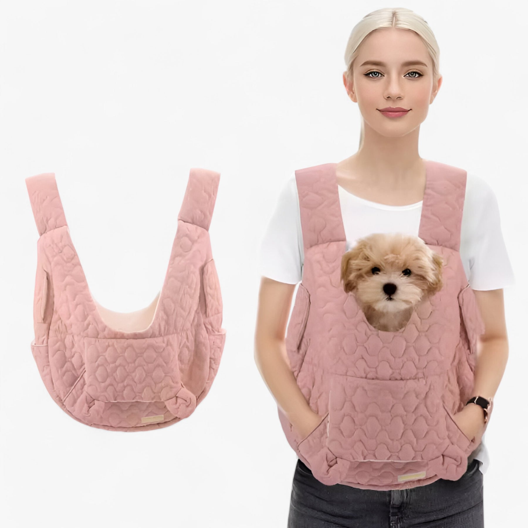 pets : Huisdier Draagtas Kat Hond Waterdicht Ventilatie - Blauw in roze M van Pantino