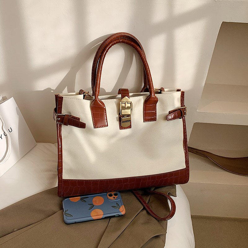 bags : Schoudertas Dames Bruin - Moda Canvas in van Pantino