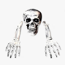home & garden : Angstaanjagende Halloween Decoratie - Skelet, Botten en Mensenhoofd voor een Verschrikelijke Feest in Kameel van Pantino