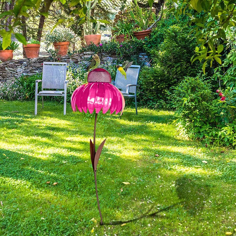 outdoor equipment : Coneflower Vogel Voederhuisje - Rood in van Pantino