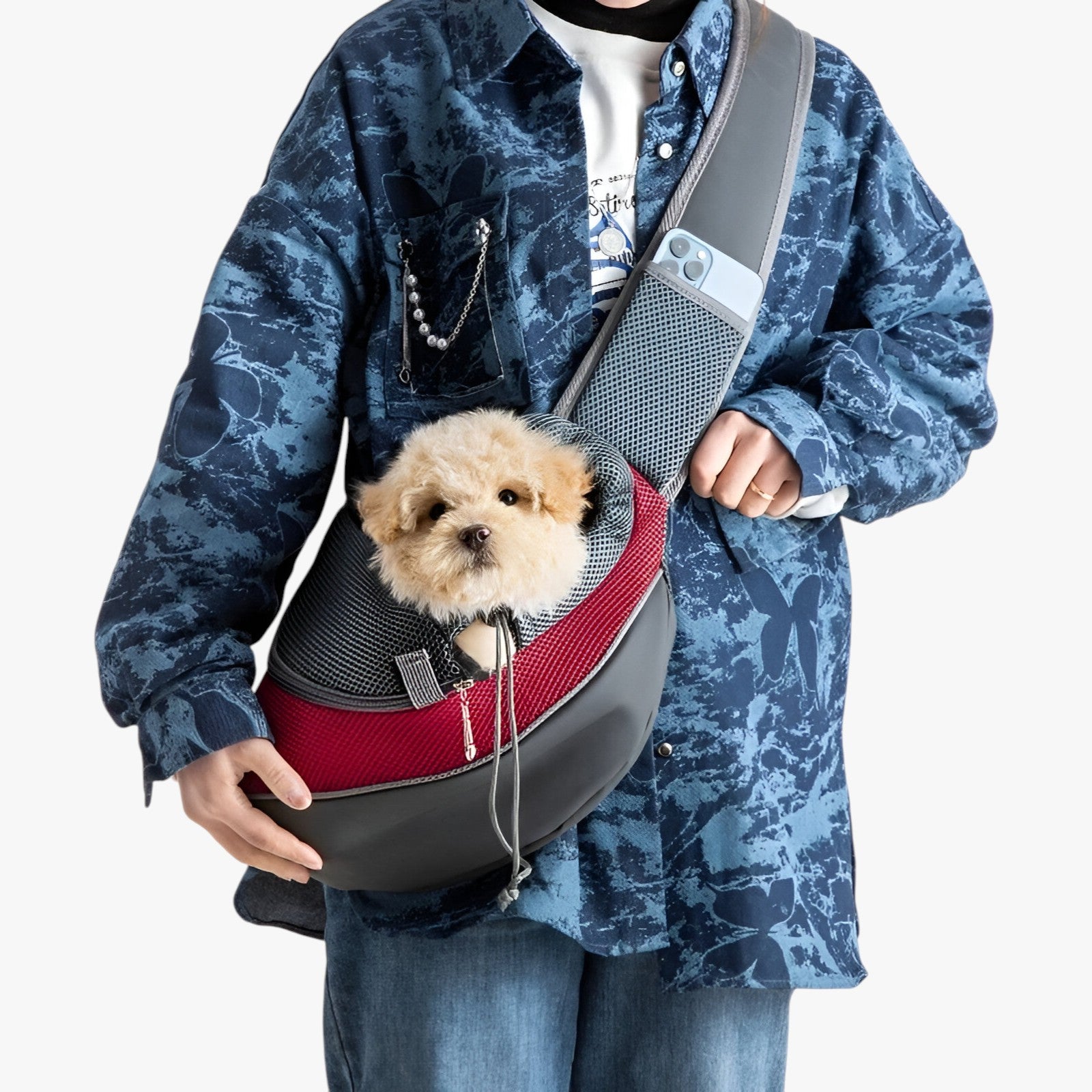 pets : PawGo - Comfortabele Draagtas voor Katten & Honden - Rugzak & Schoudertas in Één in van Pantino