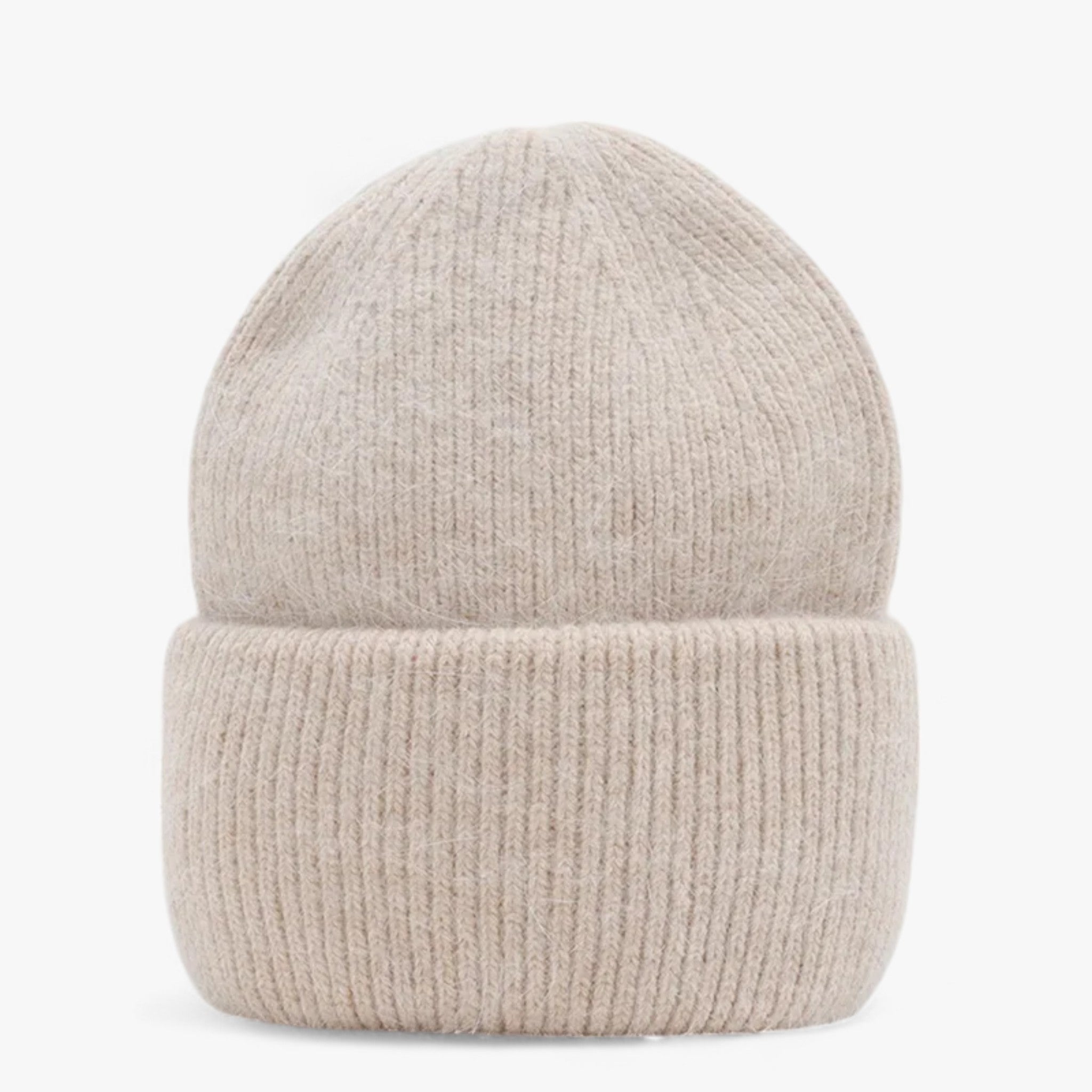 Winter Hat : Muts Dames Lichtblauw met - Wintermuts - Luxe Warmte in Beige 54cm-60cm van Pantino