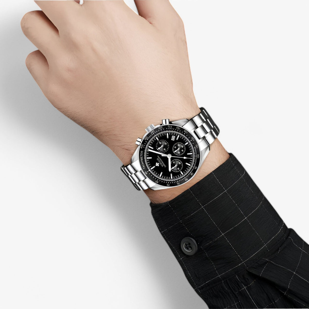 watches : Horloge Blauw - Luxe Stalen Chronograafhorloge in van Pantino