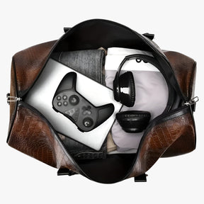 bags : Stevige en Ruime Leren Reistas - Zwart in van Pantino