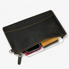 bags : Portemonnee Heren Bruin - Vintage Leren - Duurzaam en Stijlvol in van Pantino