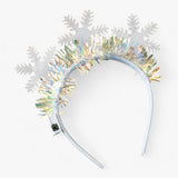 Bandeau femme - Tiare de Noël avec éclairage LED flocon de neige - Festif pour filles et