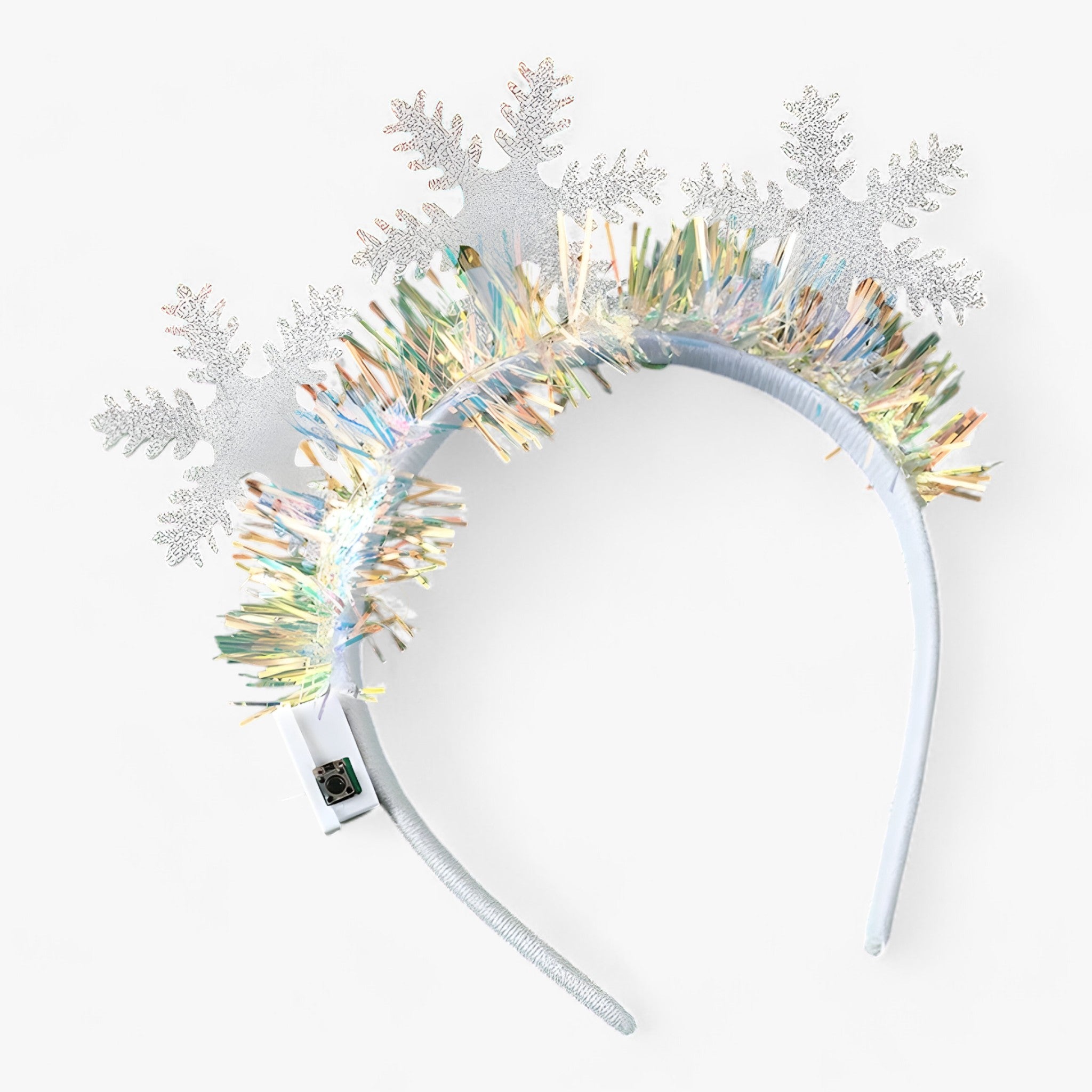 Headband : Hoofdband Dames - Kersttiara met Sneeuwvlok LED-Verlichting - Feestelijke voor Meisjes en in 1 van Pantino