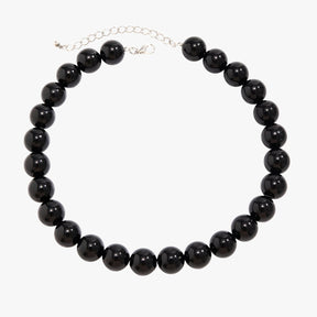Necklace : Ketting Ab06 Rood - Opvallende Kleur: met Geometrische Kralen in Lichte Kleuren in van Pantino