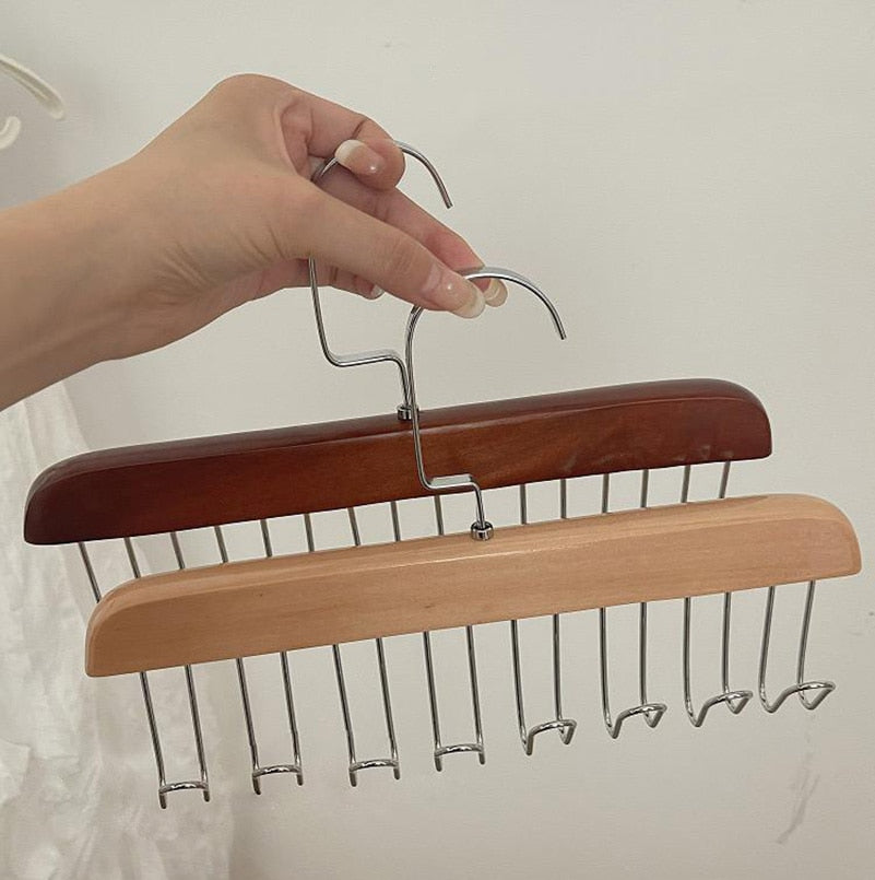 home & garden : Antislip Kapstok Lichtbruin 4 Stuks - Meerdere Haken Kledingrek - Hout in van Pantino