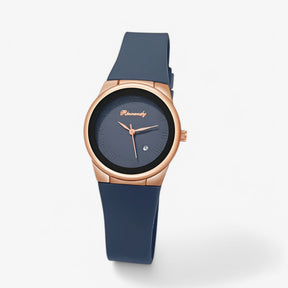 outdoor equipment : Kwartsuur met Sportieve Siliconen Band - Wit in Blauw van Pantino