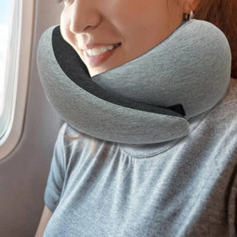 Travel Pillow : Ergonomische Nekondersteuning Lange Reizen - Memory Foam in van Pantino