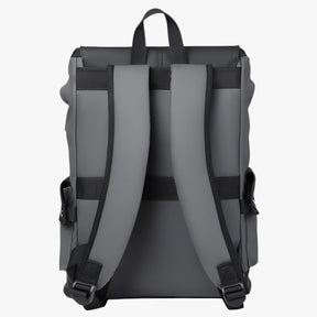 bags : Rugzak Donkergrijs - Stijlvolle Waterdichte Laptop met USB Opladen in van Pantino