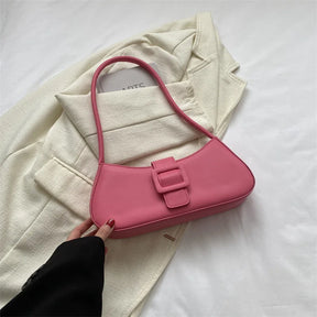 bags : Amélie Schoudertas Dames - Zwart in Roze 29x13cm van Pantino