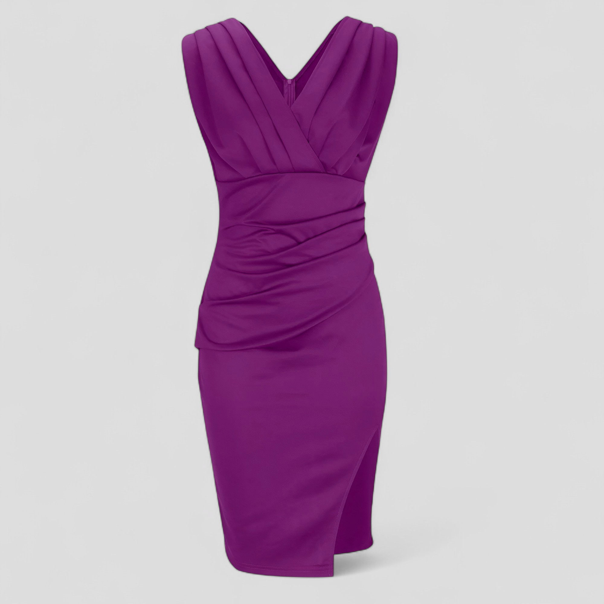 Elegante Dames Galajurk met V-hals, Lange Formele Avondjurk