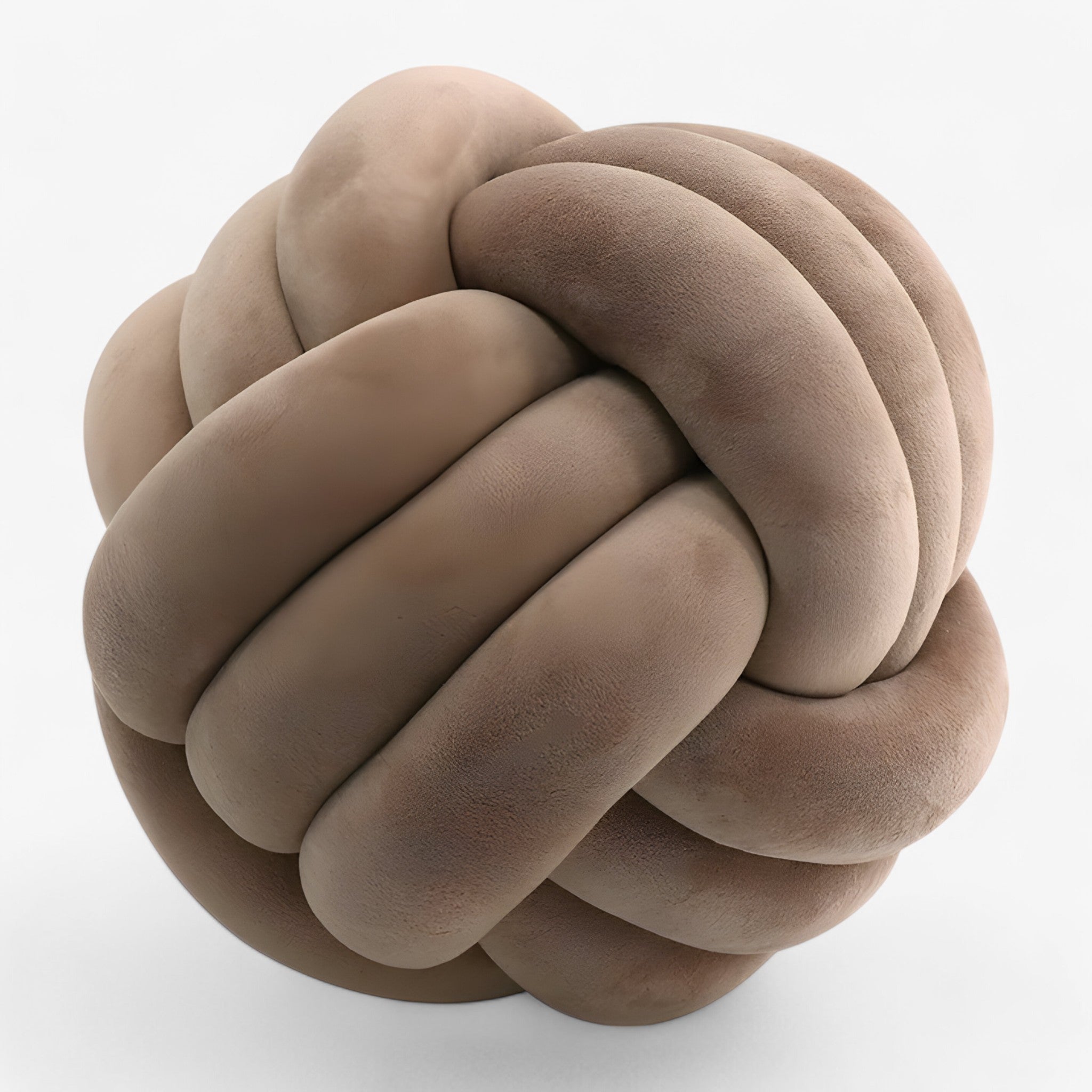 house & garden : Round Knot Pillow Cover - Cuddle and Decorative in Brown