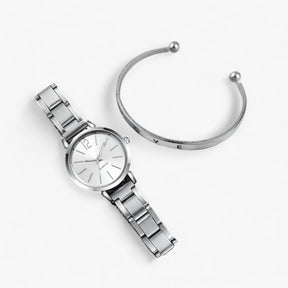 watches : Horloge Dames Roze - Elegant Dameshorloge Set - Stilet Roestvrij Staal & Armband in van Pantino
