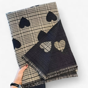 Scarf : Sjaal Khaki - Dubbelzijdige Kasjmier - Warme Luxe met Stijlvol Design in van Pantino