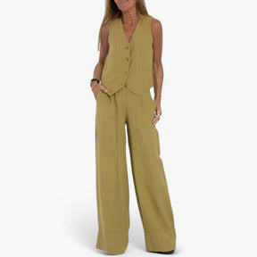 Outfit Sets : Mouwloos vest (met gratis bijpassende broek) in van Pantino