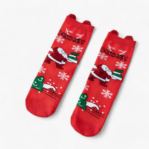 home & garden : Feestdagen Plezier - Kerstmis Sokken met Cartoon Motief - Feestelijke Ornamenten en Cadeauhouders voor Huishoudelijke Decoratie in Stijl3 van Pantino
