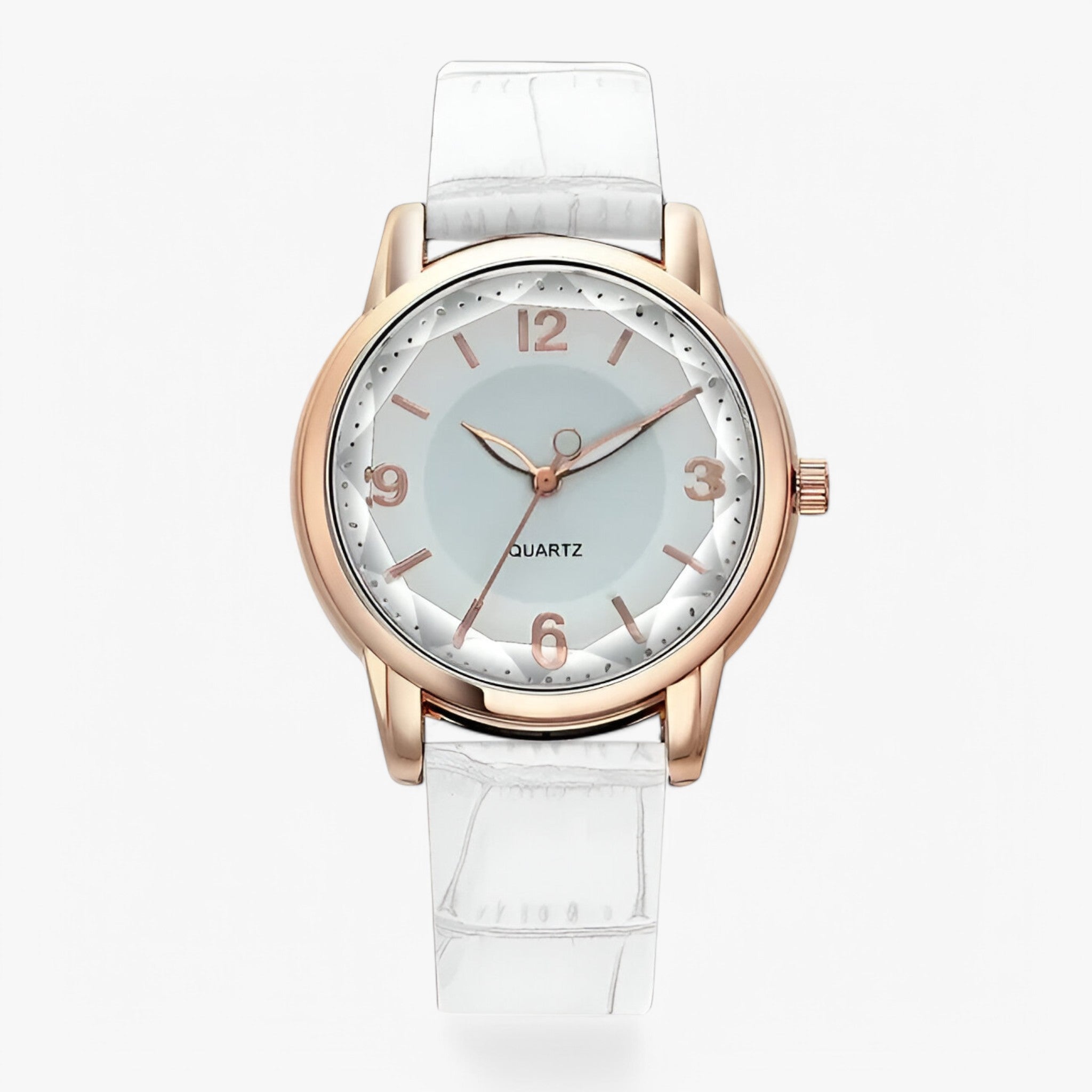 Watch : Elegant Design Luxe Quartz Dameshorloge - Lichtpaars in Wit van Pantino