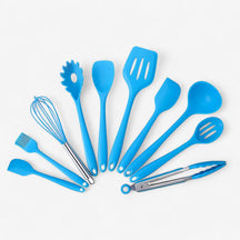 home & garden : Complete Silicone Keukenset voor Makkelijk Koken - Blauw in Blauw van Pantino