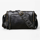 Vintage Schultertasche - Elegant und Multifunktional - Schwarz