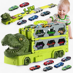 pets : Dinosaurus Race Truck - Eindeloos Plezier - Militair Groen in van Pantino