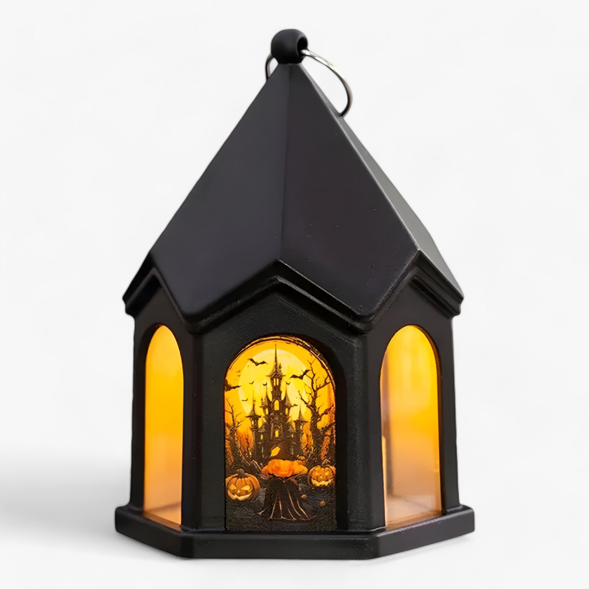 home & garden : Halloween Pompoen Lantaarn - Sfeervolle Straling voor Angstaanjagende Decoratie in van Pantino