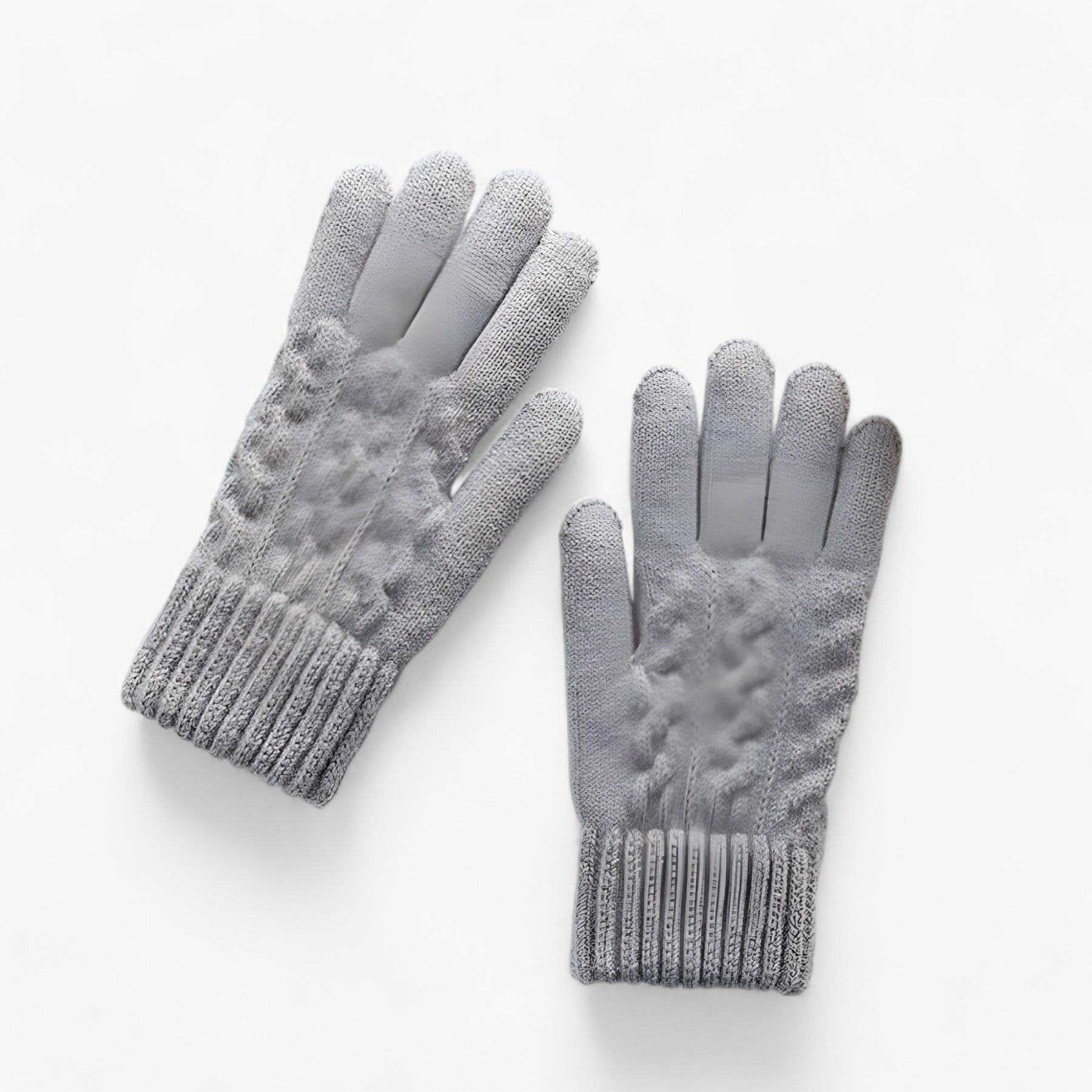Gloves : Handschoenen Dames Huid Rood - Thermische Dameshandschoenen - Touch Screen Compatibel in Grijs van Pantino