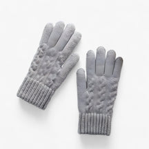 Gloves : Handschoenen Dames Huid Rood - Thermische Dameshandschoenen - Touch Screen Compatibel in Grijs van Pantino