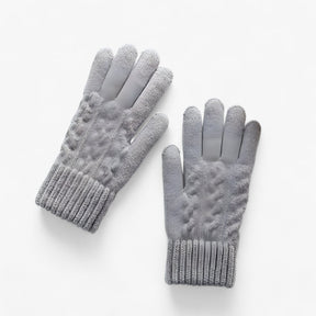 Gloves : Handschoenen Dames Huid Rood - Thermische Dameshandschoenen - Touch Screen Compatibel in Grijs van Pantino