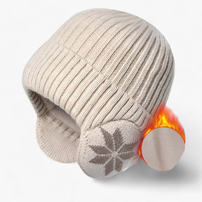 Hat : Hoed Crèmekleurig - Winter Warmte - Met Oor Bescherming in crèmekleurig 55-60cm van Pantino