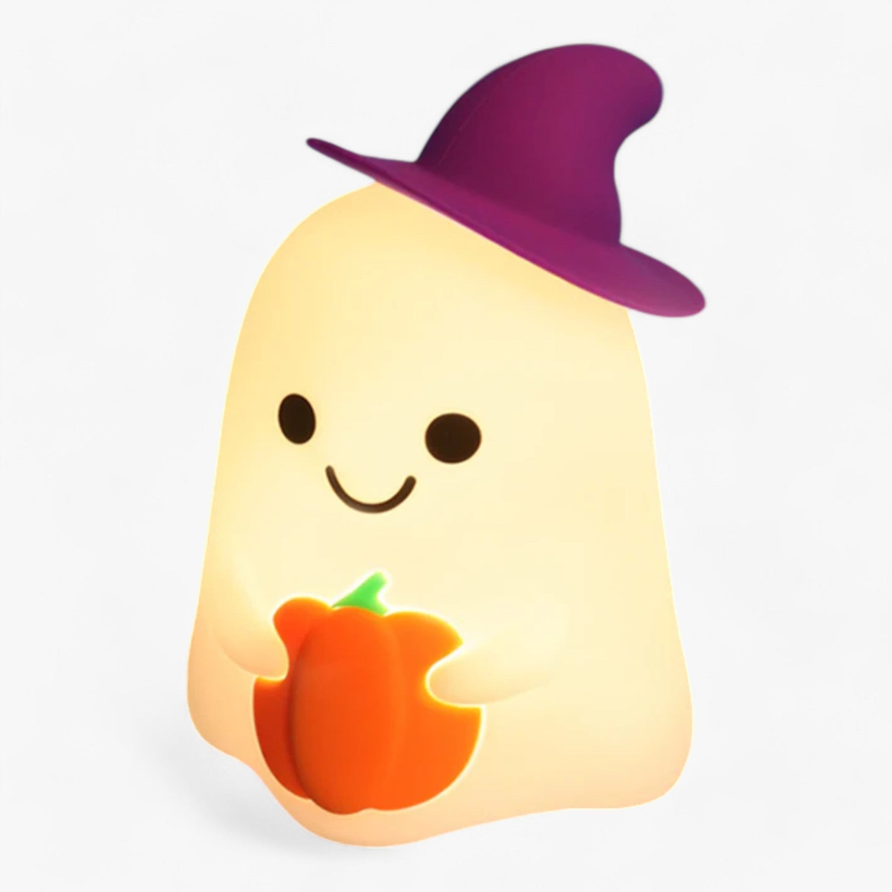 home & garden : Geest en Pompoen Nachtlampje - Oplaadbare Decoratie voor Halloween Nachtkastje in Kleurrijk Spook van Pantino