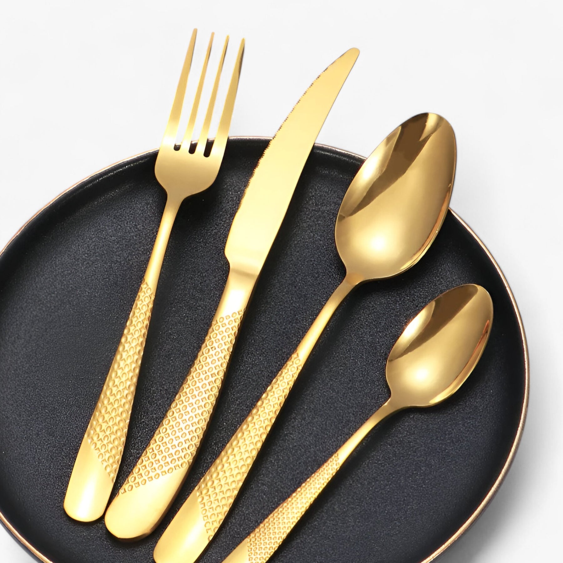 home & garden : StarDine - Bestekset van Roestvrij Staal - Zilver Goud in van Pantino