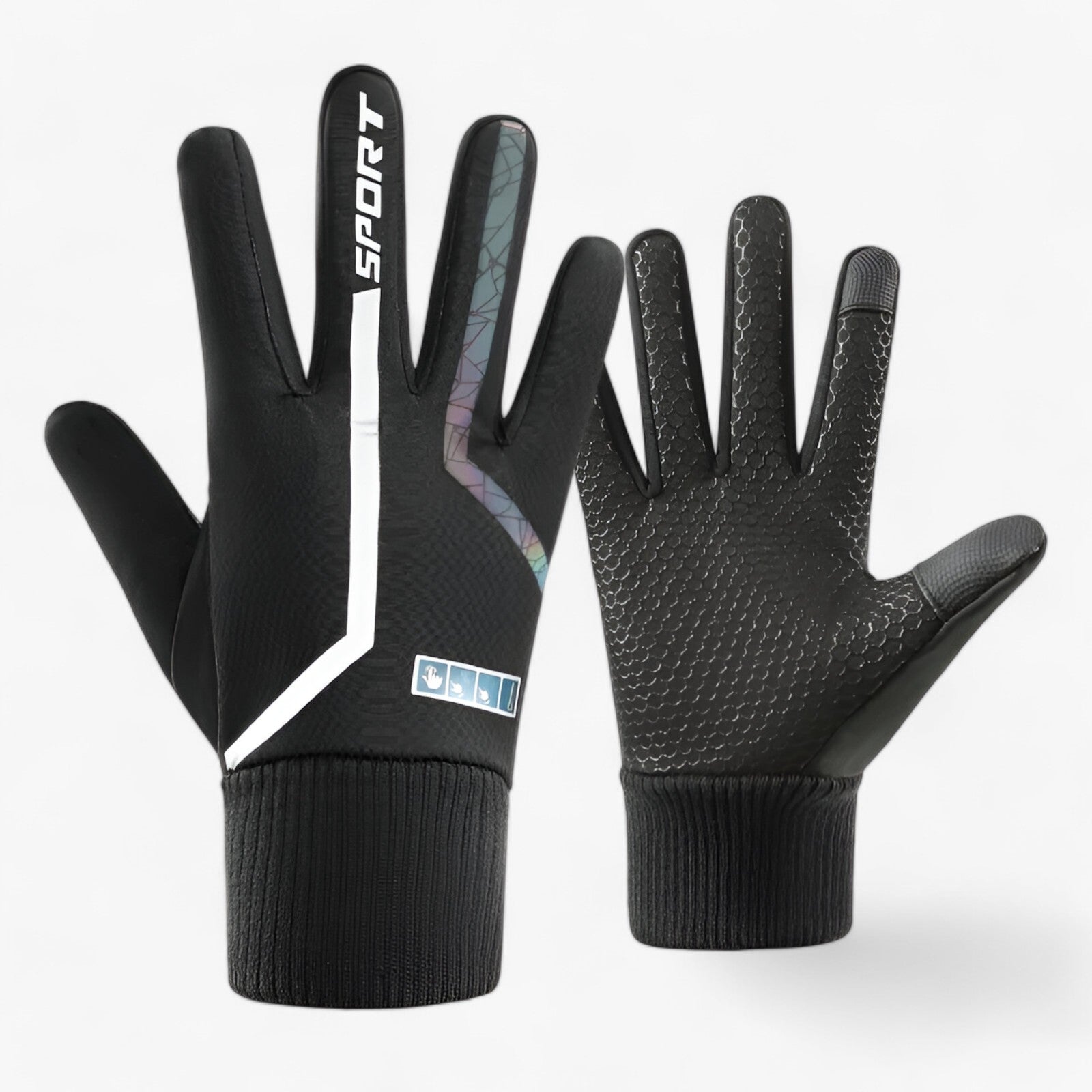 Gloves : Handschoenen Grijs - Warme Winterhandschoenen - Met Reflectie en Touchscreen in van Pantino