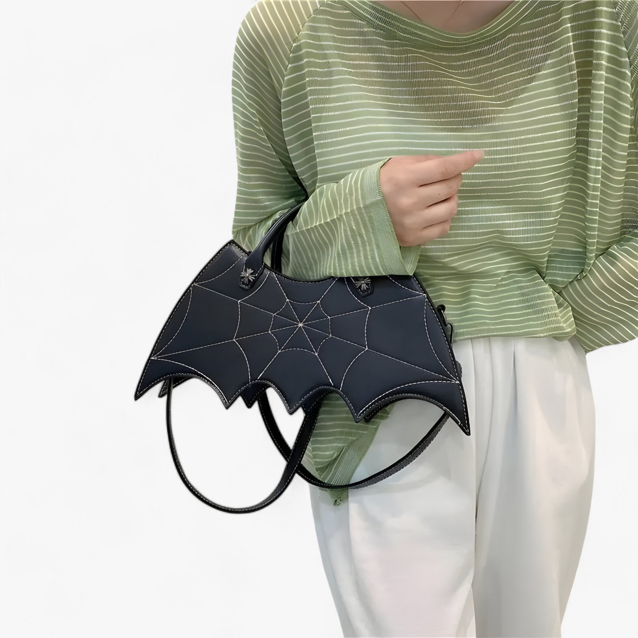 bags : Schoudertas Roze - Spider Web - Trendy en Gedurfd voor Halloween in van Pantino