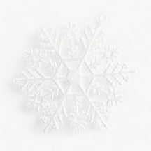 home & garden : Pendentif Sneeuwvlok - Voeg een Sprankelende Touch Toe aan Uw Kerstboom - Goud in Wit 12Stukken van Pantino