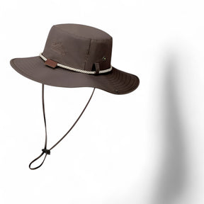 outdoor equipment : Waterdichte Bucket Hat Heren - UV-bescherming, Opvouwbaar - Koffie & Grijs in XMZ263 koffie 55-60cm van Pantino
