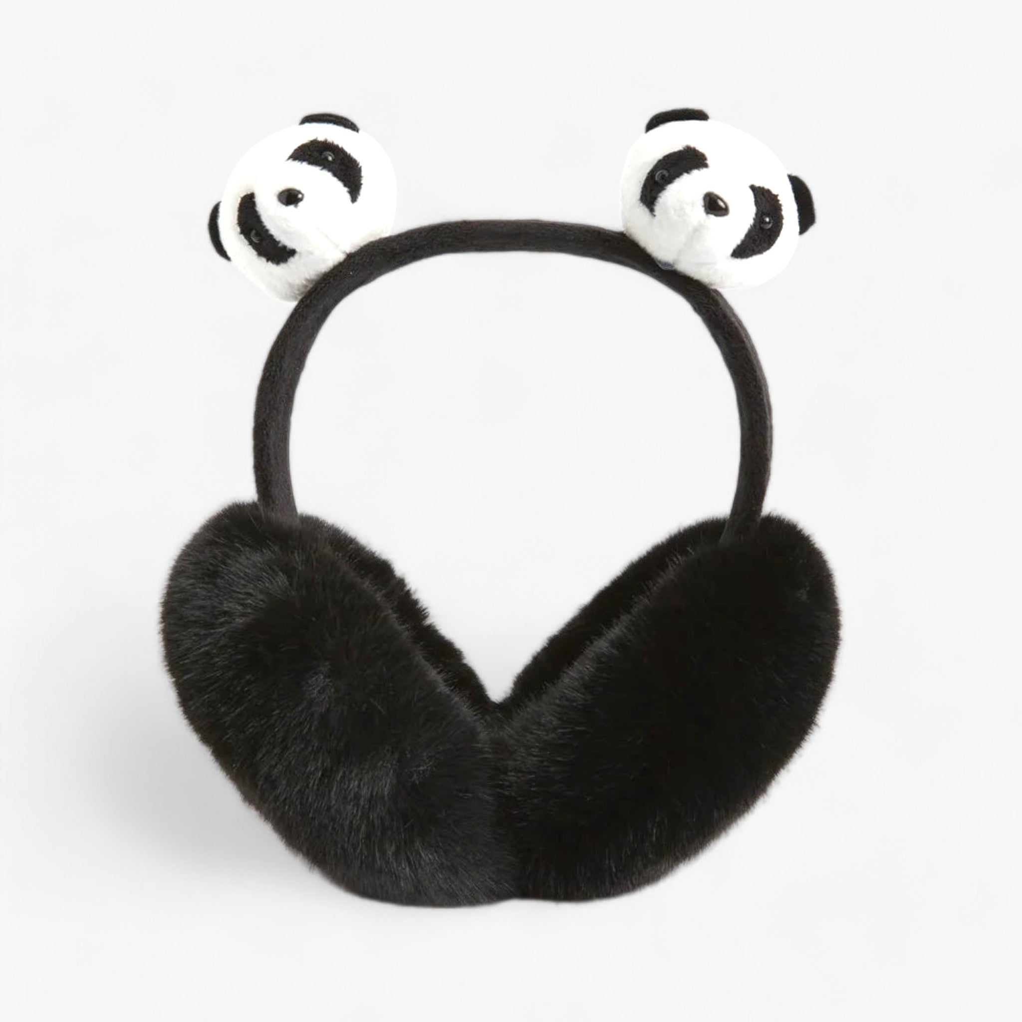 Earmuffs : Nepvachten in Kunstbont - Gezellige Winterwarmte - Zwart Wit in Panda van Pantino